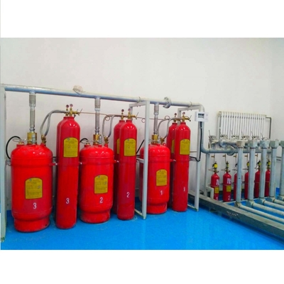 Sistema de rede de tubulação FM200 de alta segurança 70L - 180L HFC 227ea Sistema de supressão de incêndio