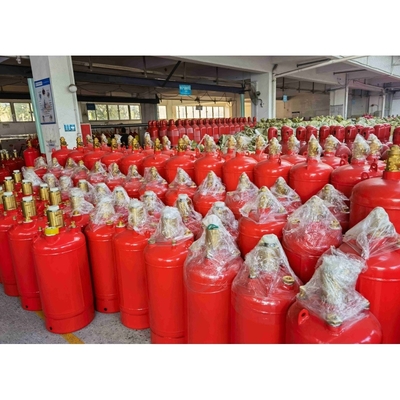 Cor Vermelha Fm200 Cisterna de gás 4.2MPa / 5.6MPa Contenedor de supressão de incêndio