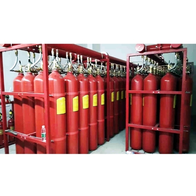 Sistema de prevenção de incêndio por gás inerte 100L vermelho IG 100 Sistema de supressão de incêndio
