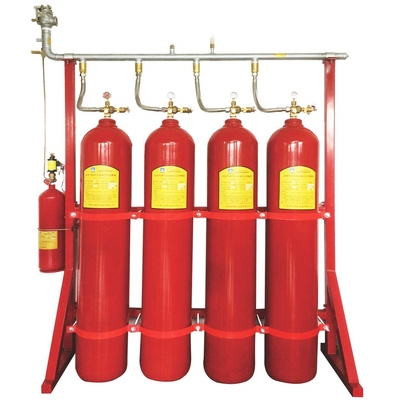 Sistema de prevenção de incêndio por gás inerte 100L vermelho IG 100 Sistema de supressão de incêndio