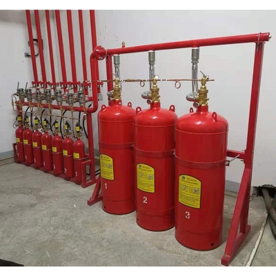 90L FM200 Pressão de trabalho do cilindro 5,6Mpa Red FM200 Containers