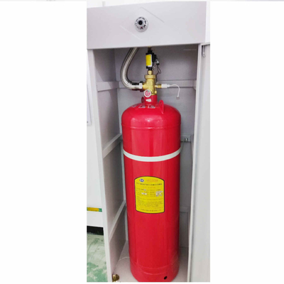 Sistema de supressão de incêndio do armário FM200 Vermelho para nível de proteção contra incêndios A B C Incêndios taxa máxima de enchimento 0,95 kg/l