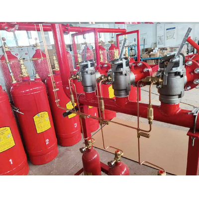 Hfc227ea Sistema de supressão de incêndio cilindro 4.2mpa / 5.6mpa Gerenciamento de zonas opcionais