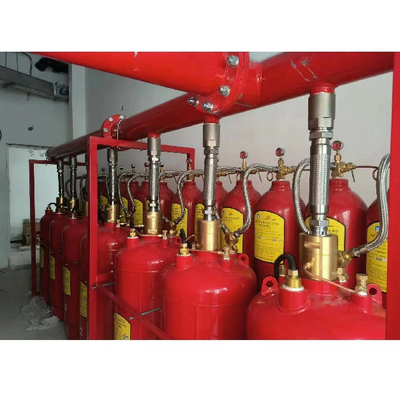 5.6Mpa 120L Tipo FM200 Sistema de supressão de incêndio Heptafluoropropano vermelho Cor