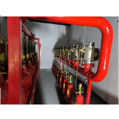 5.6Mpa 120L Tipo FM200 Sistema de supressão de incêndio Heptafluoropropano vermelho Cor