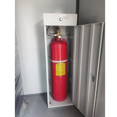 FM200 Sistema de supressão de incêndio do armário 120L Capacidade de inundação fechada DC 24V 1.5A