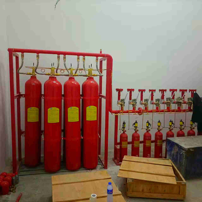 15MPa 90L IG541 Sistema de supressão de incêndio Design leve com baixa manutenção vermelho