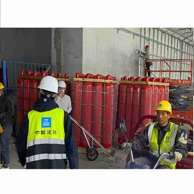 Heptafluoropropano IG541 Sistema de supressão de incêndio 15MPa Sistema de supressão de incêndio de gás inerte