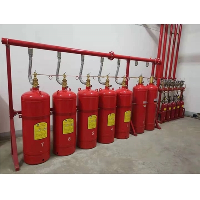 Sistema de supressão de gases de incêndio de zonas múltiplas Heptafluoropropano 70L 90L 100L 120L Capacidade