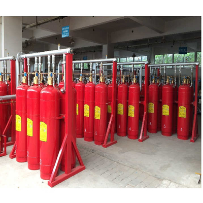 Sistema de extinção de incêndio a gás de 120 L Fm200 automático vermelho