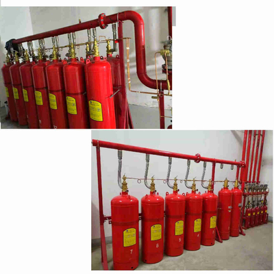Sistema de tubulação vermelho FM200 4.2MPa / 5.6MPa Sistema de supressão de incêndio a gás misto