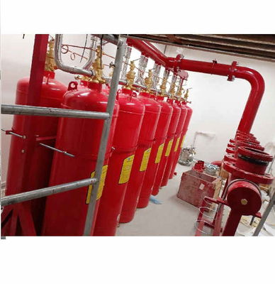 Sistema de supressão de gás de alta segurança FM200 vermelho cilindro heptafluoropropano HFC 227ea