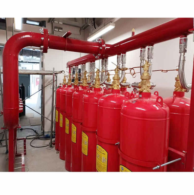 Sistema de supressão de gás de alta segurança FM200 vermelho cilindro heptafluoropropano HFC 227ea