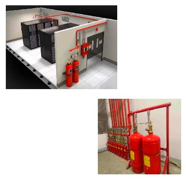 Heptafluoropropano FM200 Sistema de extinção de incêndio a gás 4.2Mpa / 5.6Mpa Pressão de trabalho