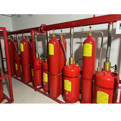 Heptafluoropropano FM200 Sistema de fluxo de pistão de supressão de incêndio da sala de computadores