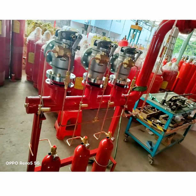 5.6Mpa FM200 Sistema de fluxo de pistão HFC-227 Extintor de incêndio de cilindro vermelho