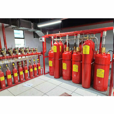 Sistema de fluxo de pistão de tipo FM200 de tubulação Sistema de supressão de gás de heptafluoropropano